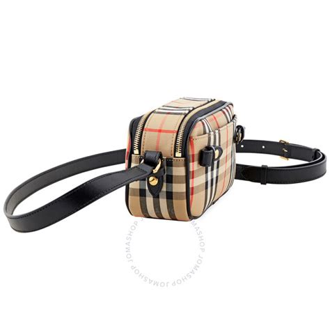 burberry 8022345|Burberry Burberry Mini Vintage Check and Leather Camera Bag .